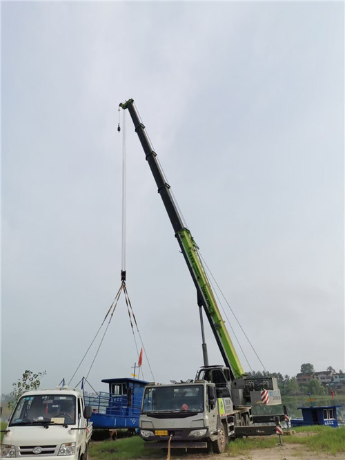 凤台县桥梁建设吊装案例